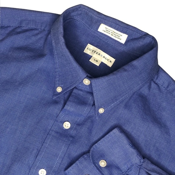 Cutter & Buck Men’s Long Sleeve Button Front Dress Shirt - Picture 1 of 9